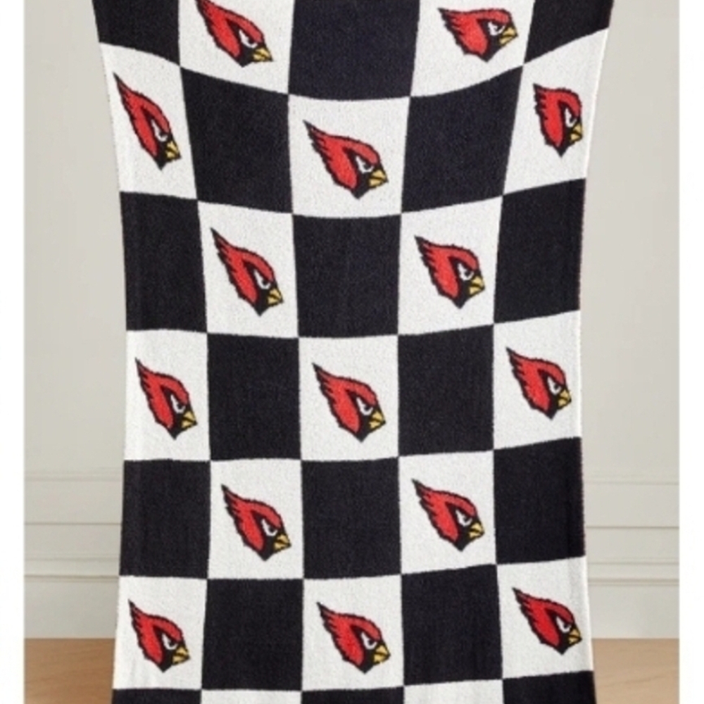 Arizona Cardinals Checkered Blanket